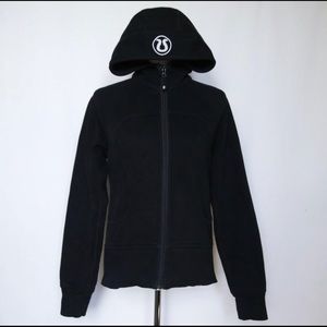 Lululemon Black Scuba Hoodie Jacket Size 8